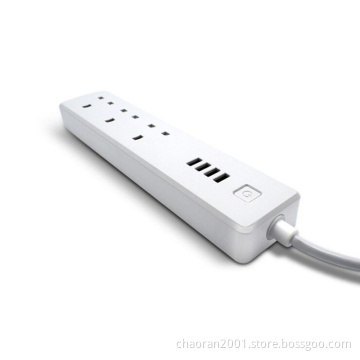 TUYA 2020 Wifi Uk Power Strip Surge Protector Power Strip Usb 3 Socket 4 Usb Ports Alexa Echo Google Smart Power Strip
